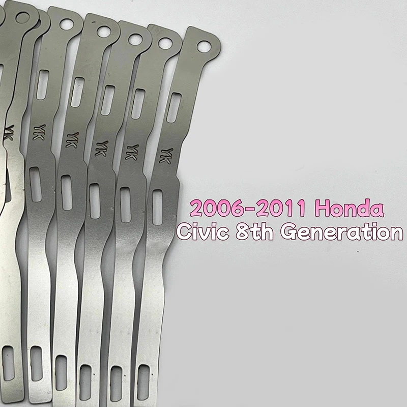 Front Bumper Fix 2Pcs Metal Plate Buckle for 8th Generation Civic 06-11 Steady Mounting