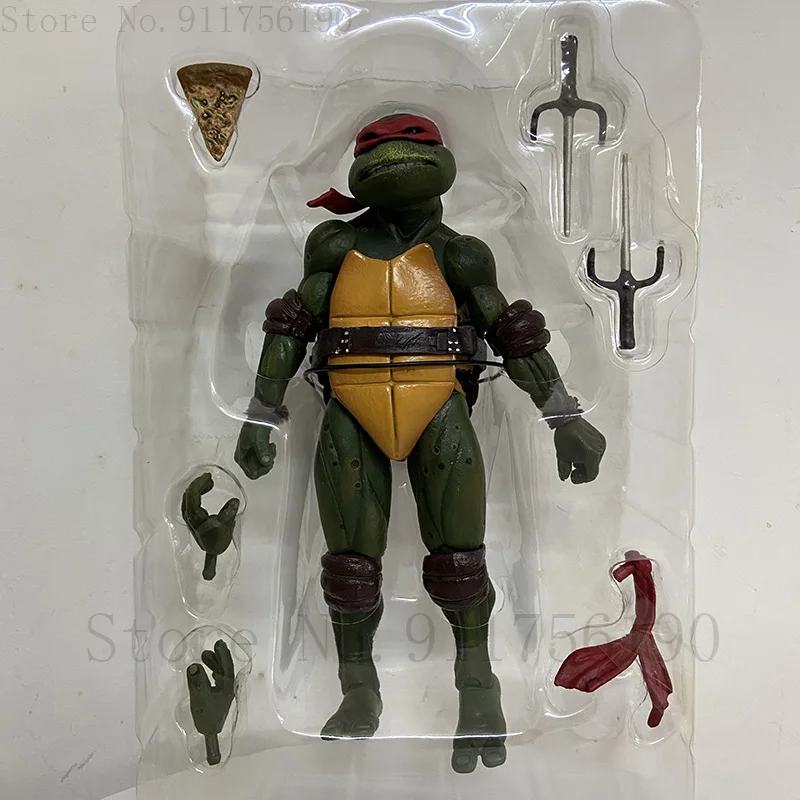Film NECA Mutant Ninja Turtles Actionfigur Raphael Donatello Michelangelo Leonardo Shredder Krang Figuren Spielzeug – Detail 19