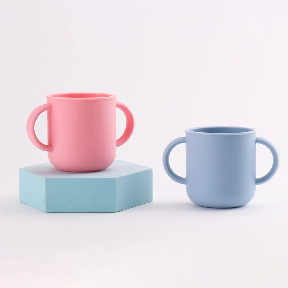 

Toddler Drinking Cup with Handles Silicone Baby Trainer Cup Bpa Container Cute Design for Kids Ages 1-3 Years Old