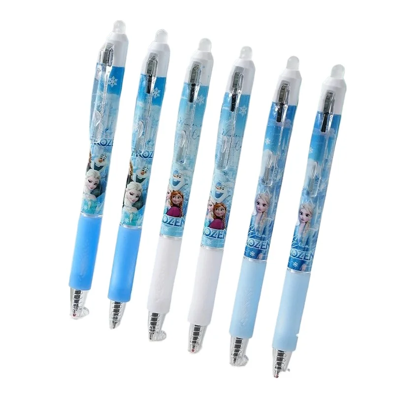 قلم محايد من فروزن إلسا آنا كارتوني أنيمي للبنين والبنات مثالي لكتابة الطلاب والامتحانات قلم قابل للسحب هدية العيد #6