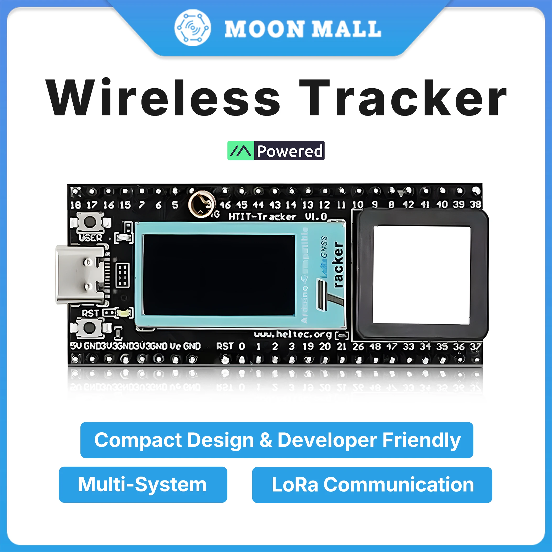 

Heltec Wireless Tracker ESP32-S3 LoRa V3 Meshtastic GNSS Network Asset Tracker Dev-Board with LCD for GPS Pet Asset Tracking ﻿