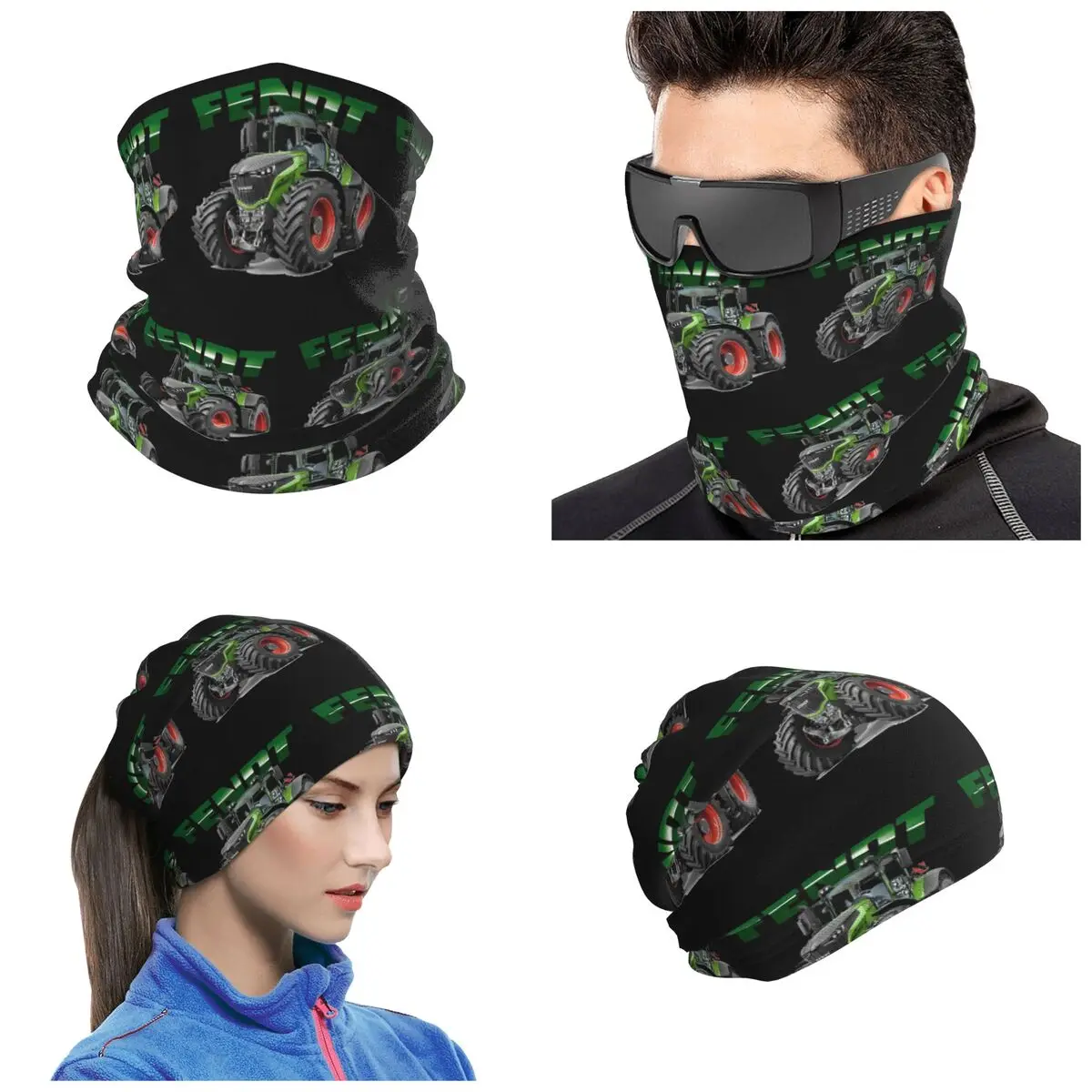 Fendt German Tractors Bandana Neck Cover Printed Wrap Scarf Multifunction Cycling Scarf For Men Women Adult All Season