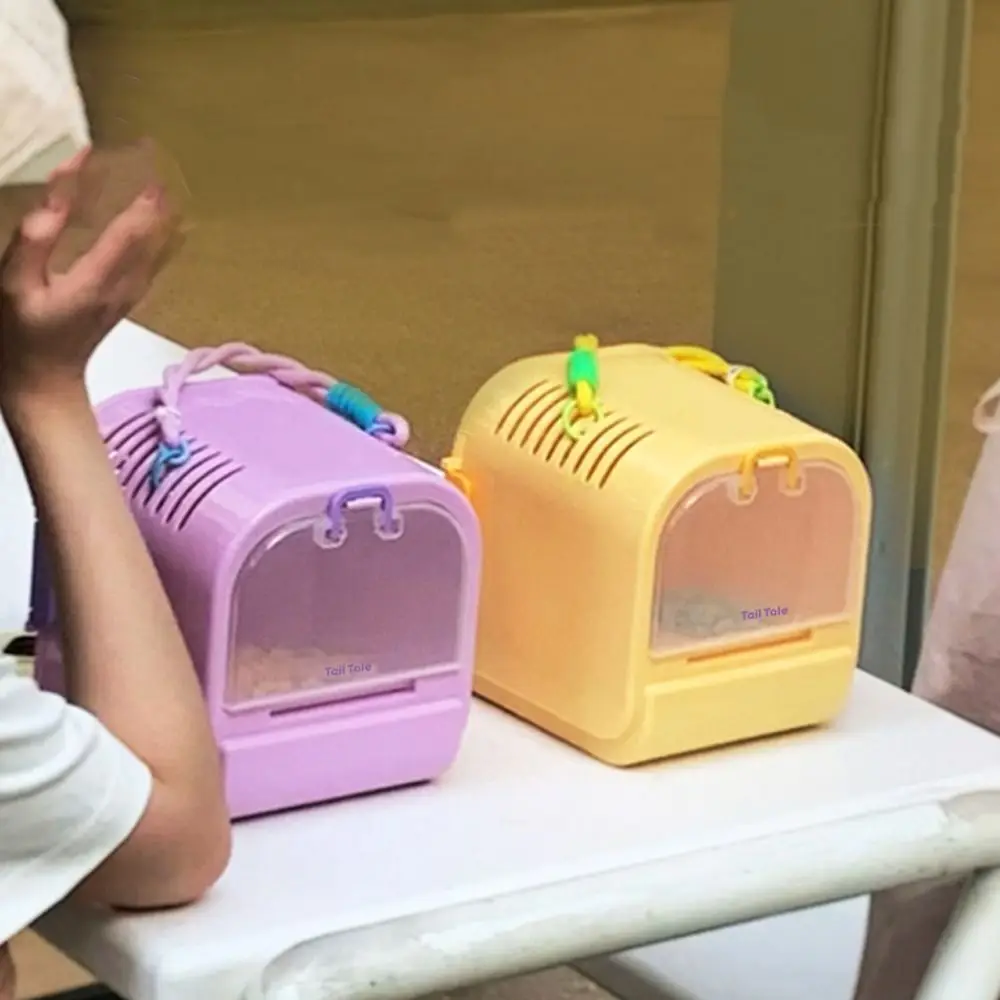 

Portable Hamster Carrier Cage Breathable Detachable Pet Outgoing Cage Transparent Hamster Carry Case Guinea Pig Chinchilla