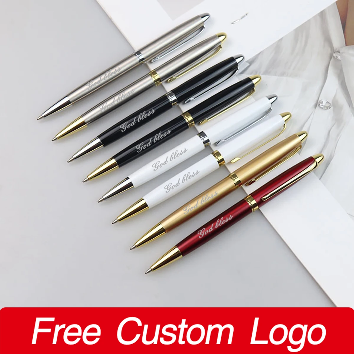 

Набор из 5 металлических ручек-роллеров с вращающимся механизмом, с возможностью нанесения логотипа, элегантные ручки для подписи, деловые шариковые ручки, подарочные офисные ручки для письма