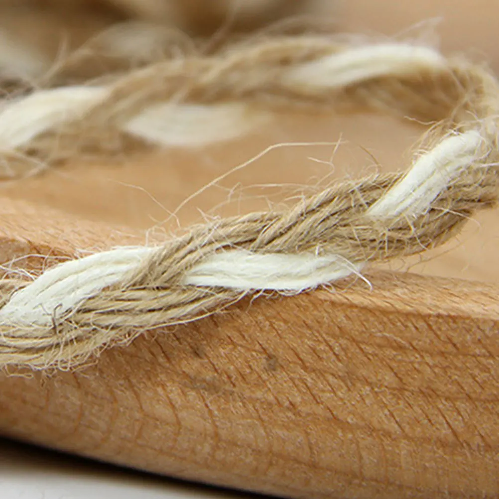 هدية التعبئة حبل 2 لفات مزدوجة اللون سلاسل القنب لصندوق التعبئة والتغليف DIY بها بنفسك مشاريع عطلة يهتف الحبال خيوط هدية التعبئة حبل