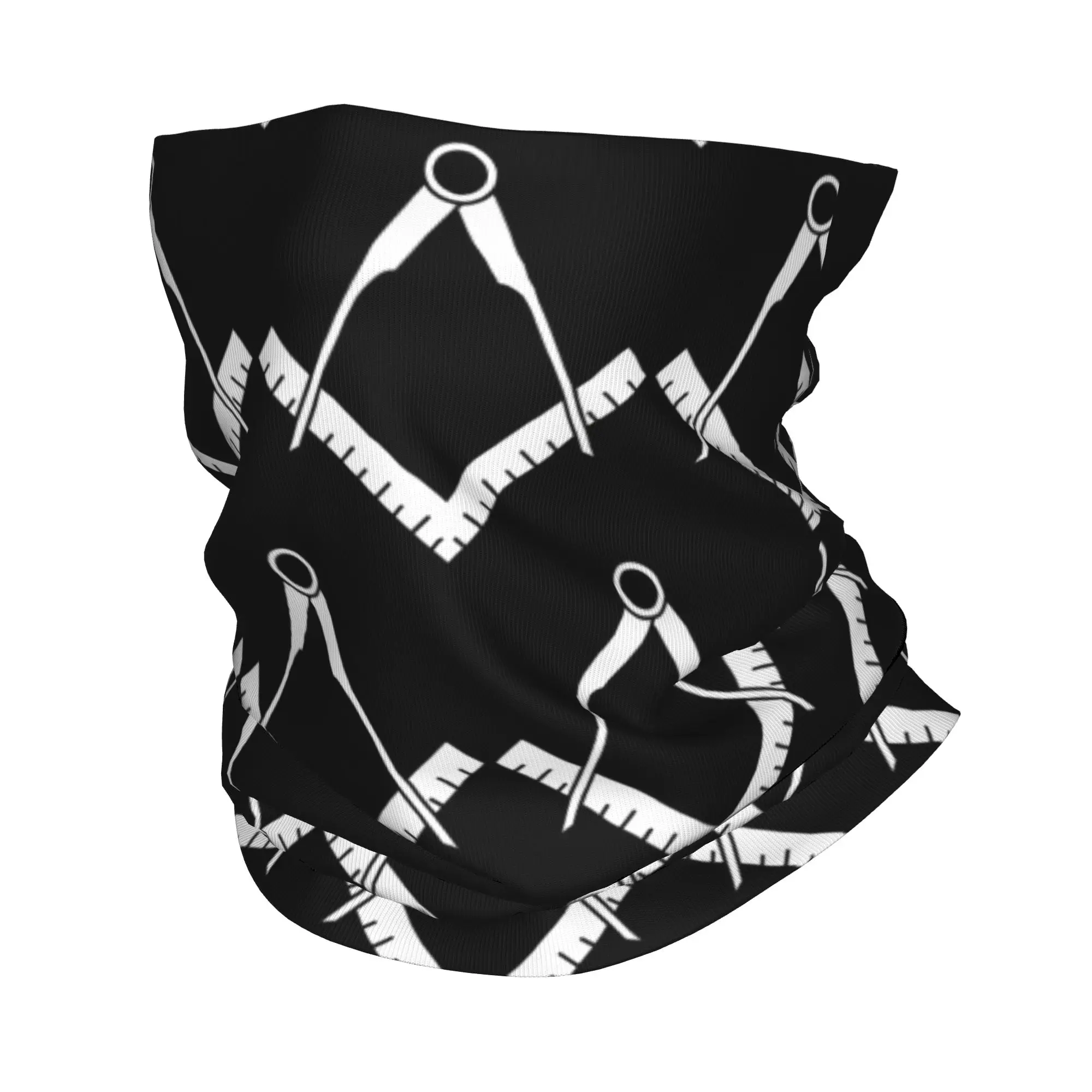 

Балаклава с символикой масонов (квадрат и циркуль), спортивная маска для велоспорта, защита от УФ-излучения, утеплитель для шеи, тактическая маска, осенний шарф-бандана