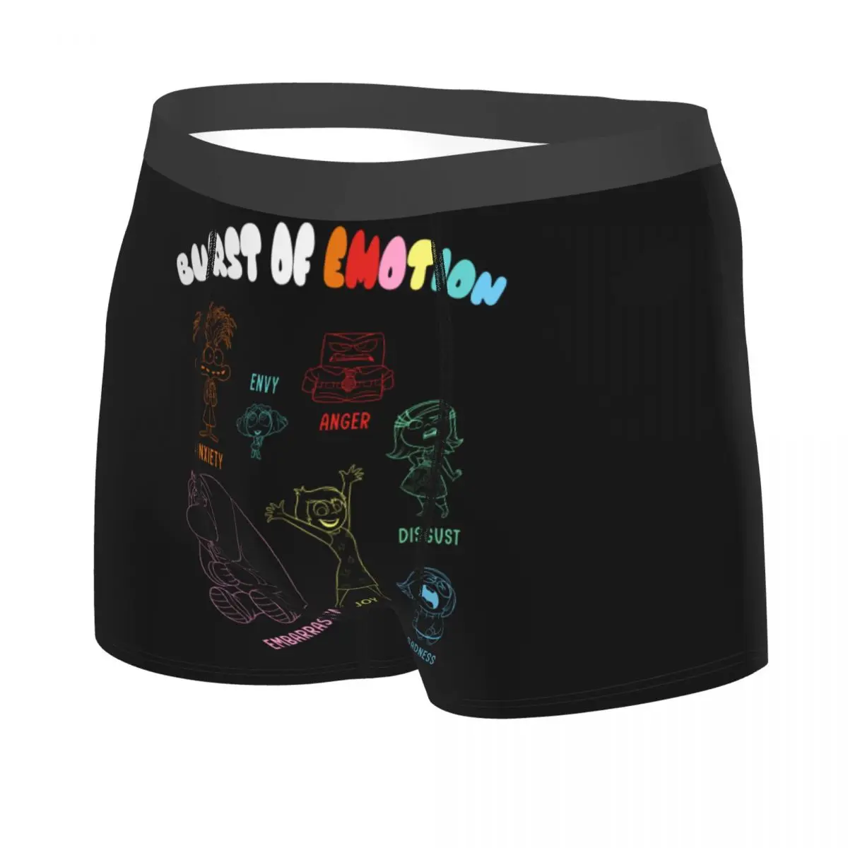 Custom Inside Out Burst Of Emotion Underwear Men Stretch Boxer Briefs Shorts Panties Soft Underpants For Homme