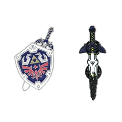 Alfiler de solapa de Metal esmaltado de Zelda, insignias de Manga de colección de mochilas, broches de joyería, accesorios de juegos de Anime