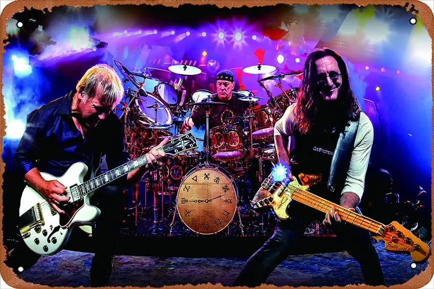 Rush Band Poster Metal Sign Tin Metal Retro Wall Decor for Home,Street,Gate,Bars,Club ,Restaurants,Cafes,Store Pubs Sign Gi sign