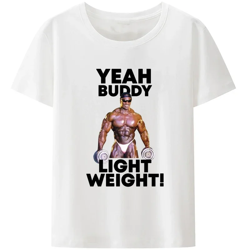 Cloth for GYM Ronnie Coleman Fit Exercise TShirt for Men Light Weight Baby Basic Leisure Sweatshirts  Novelty  Design Funny