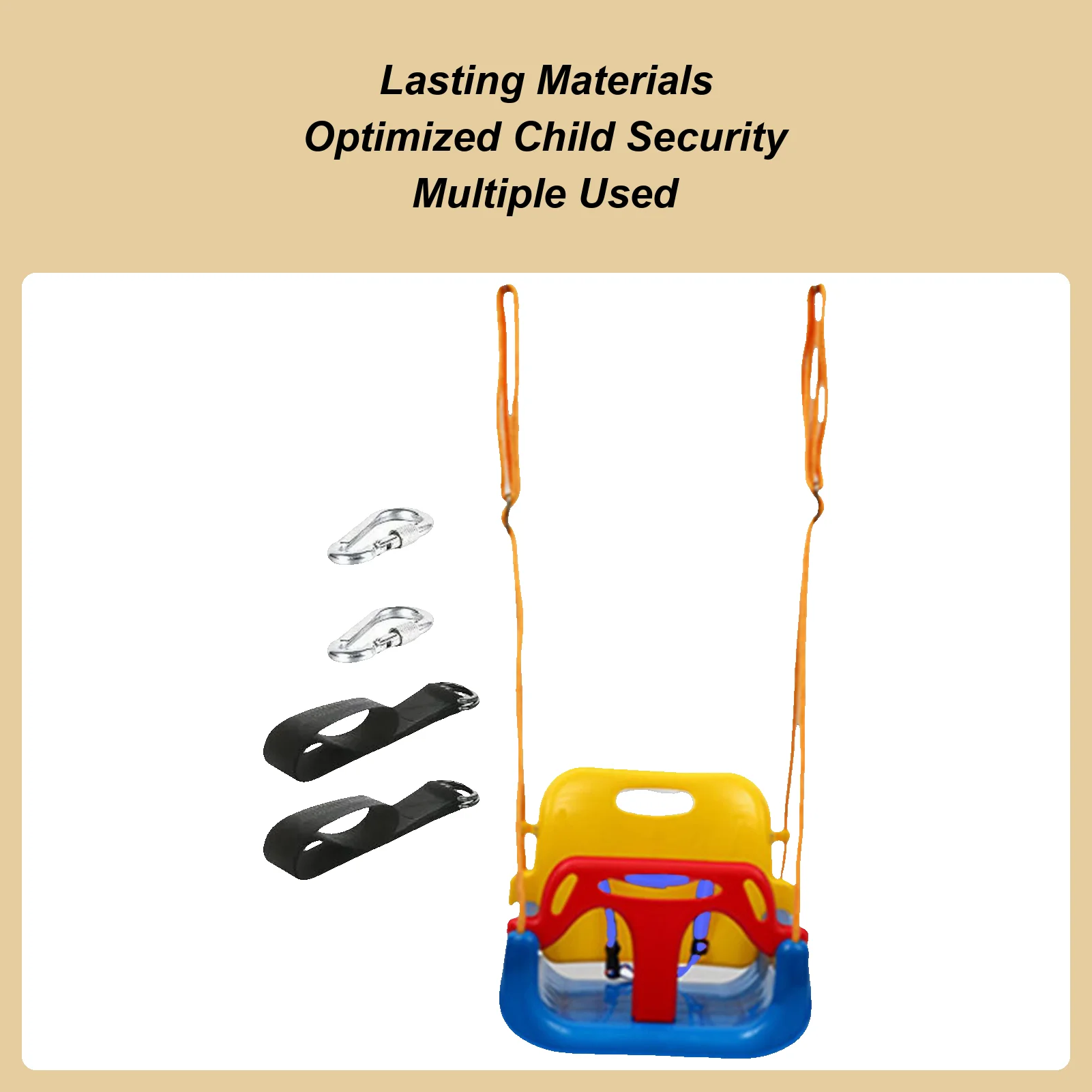 

Toddler Swing Outside Baby Swing Height Adjustable Portable Heavy-Duty Play Chair Safety For Patio Porch Indoor Backyard Nursery