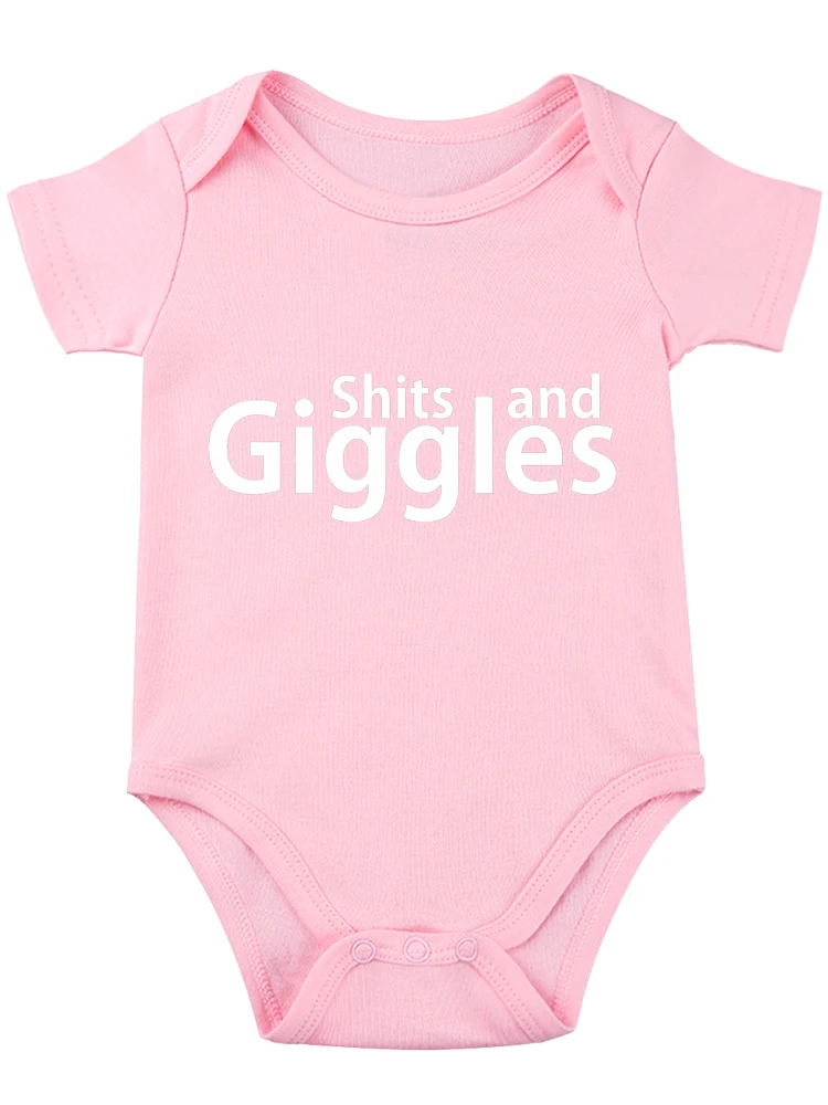 Giggles Parody Sayings Funny Baby onesie Baby Essentials Cute Infant Creeper, One-Piece Baby Bodysuit