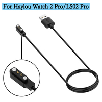 For Haylou GST Lite LS13 USB Cable Charging Data Charger For Haylou Solar Lite R001 Watch Magnetic Power Adapter Accessories