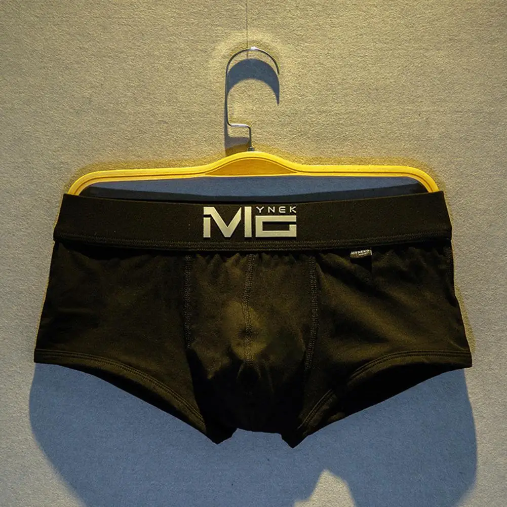 Men Underwear Elastic Waistband Basic Design Men Underwear Smooth Routing Boxer Shorts Men Boxers Comfortable Boxer Shorts
