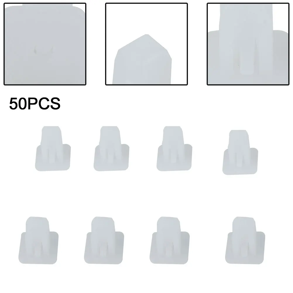 

Car Door Assortment White Plastic 50pcs Square Rivet Fasteners Trim Panel Push Kit Set Retainer Sale High Quality