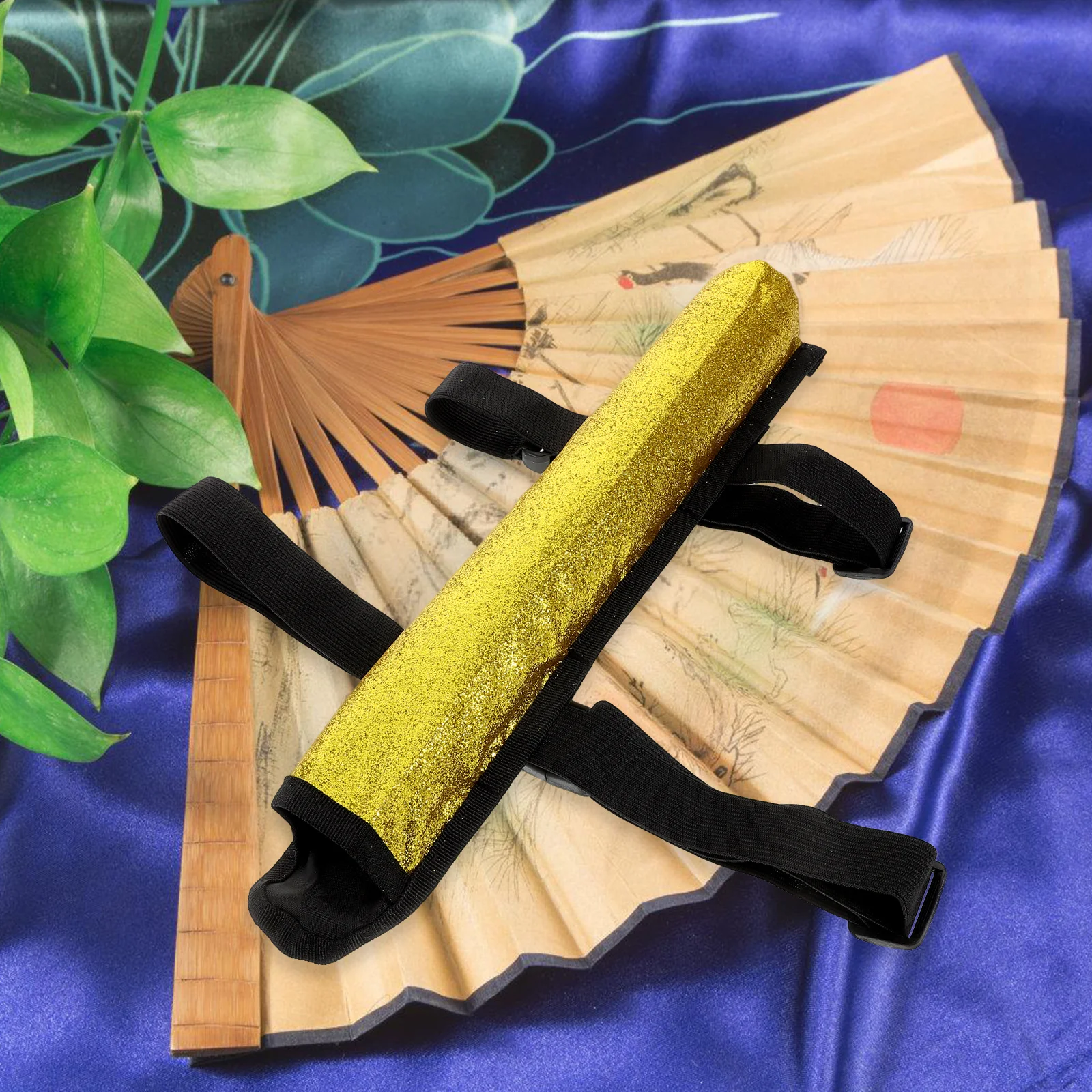 

Folding Leggings Bag Handheld Fan Pouch Chinese Dance Fabric Prop Case Portable Fan Holder Multifunctional Storage Solution Tai