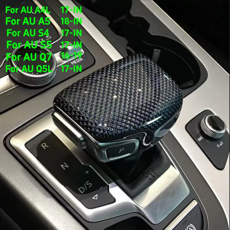 

Original genuine carbon fiber replacement gear shift lever modification suitable for Audi A4L A5 S4 S5 Q5L Q7, enhances texture