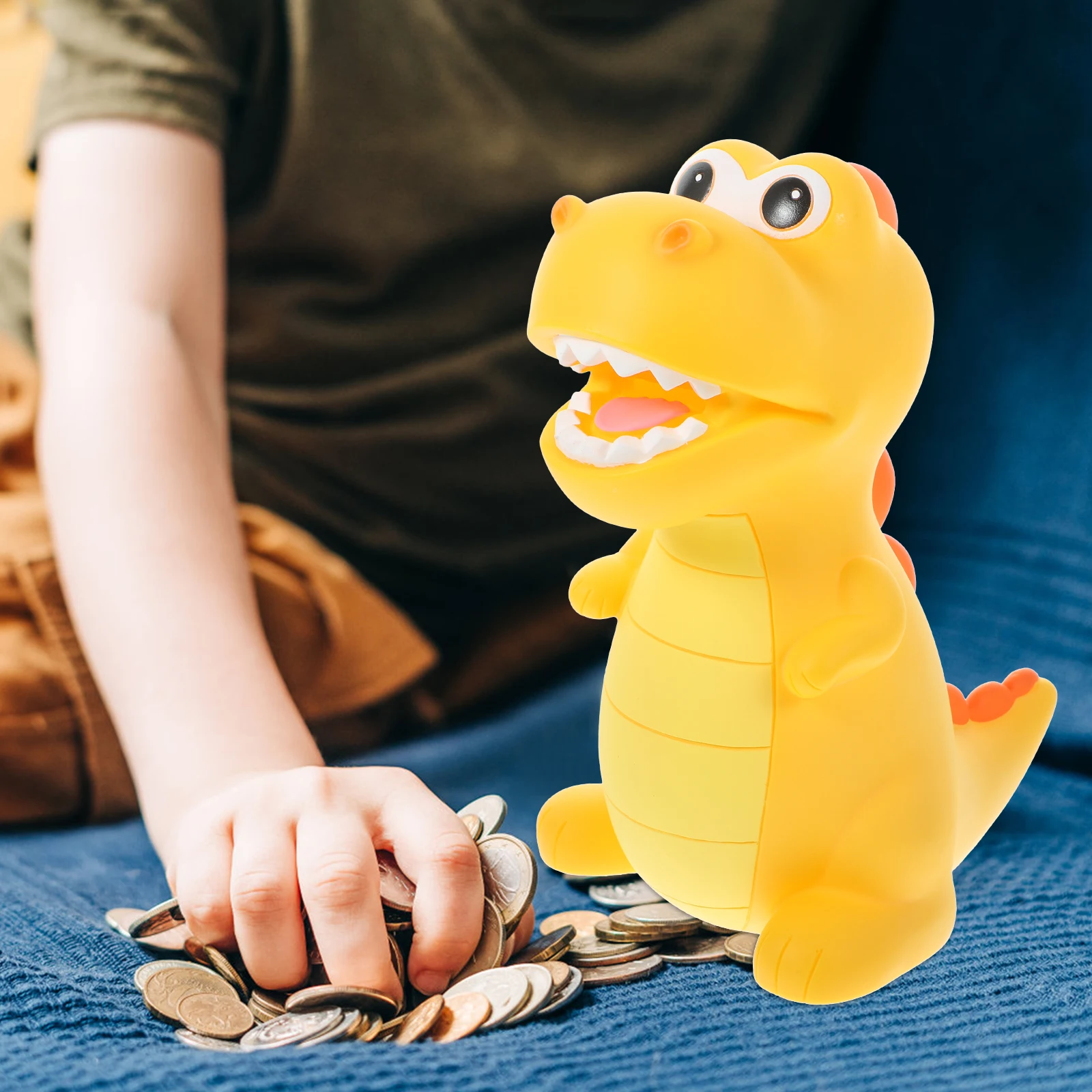 1pc Dinosaur Piggy Bank Shatterproof Money Box For Kids Coin Storage Children Birthday Gift Desktop Decorative Savings Jar