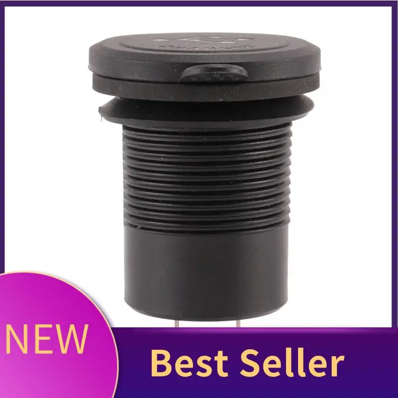 

HFES 12V USB Car Charger Adapter With Power Switch Fast Charge Black For Car Boat RV Marine ATV