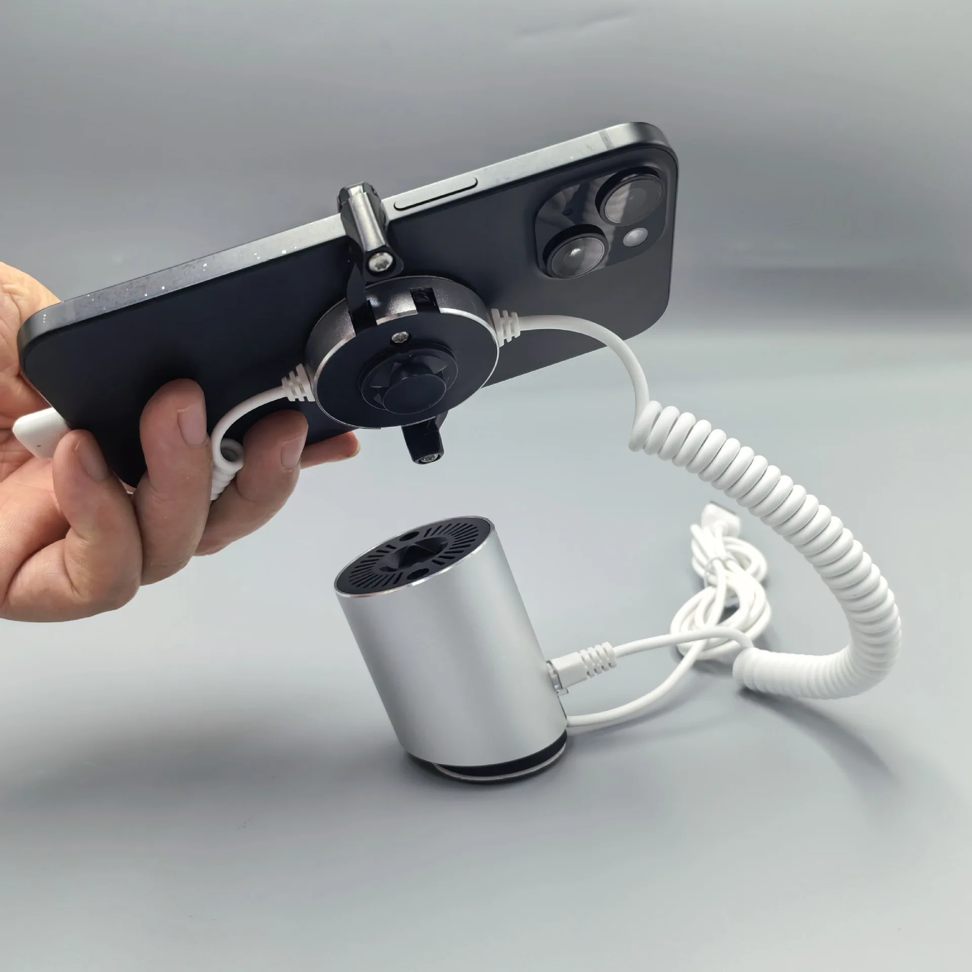 Store Stop Lock Hook Security Display Cell Phone Anti Theft Security Display Holder Alarm