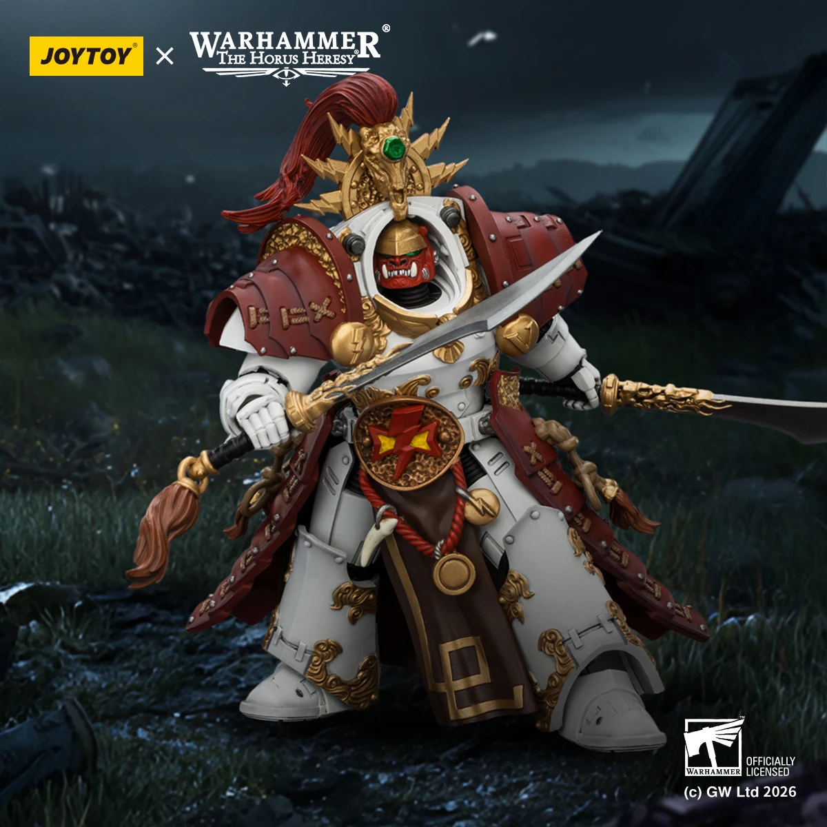 

【MT】Доставка в течение 24 часов JOYTOY Warhammer 40K White Scars Qin Xa - Мастер Кешиг, фигурка-модель 1/18