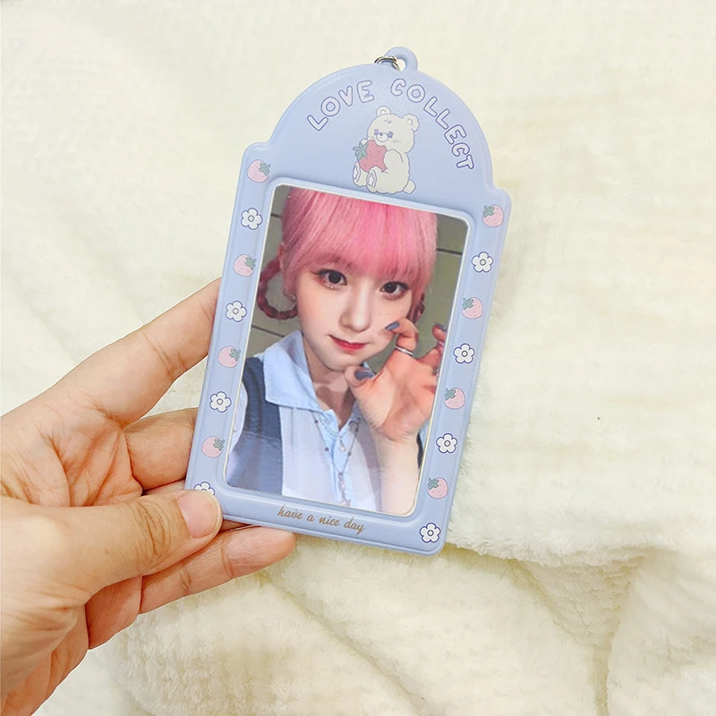 INS Butterfly Photocard Holder, 3 ", Idol Photo Protector Sleeve, Black White Student ID, Bus, Credit Card Case Bag Pendant