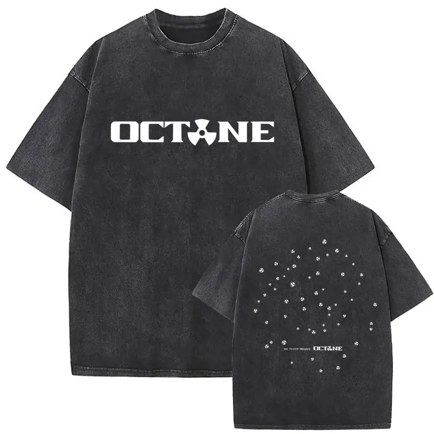 Vintage Washed Don Toliver Octane Album 2026 Merch T-Shirt Herren Hip-Hop Oversized Gothic T-Shirt 100% Baumwolle T-Shirts Streetwear – Detail 13