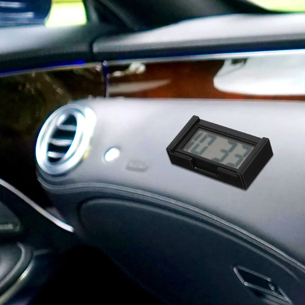 

Car Clock Digital Dashboard Plastic Vehicle Clocks Mini Easy Read Display Time Durable Practical Car Accessories Gift