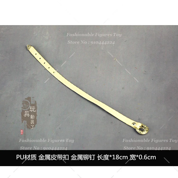 متوفر 1/6 جندية أنثى PU حزام جلد ملون ملابس دمى إكسسوارات لجسم شخصيات الحركة 12 بوصة #2