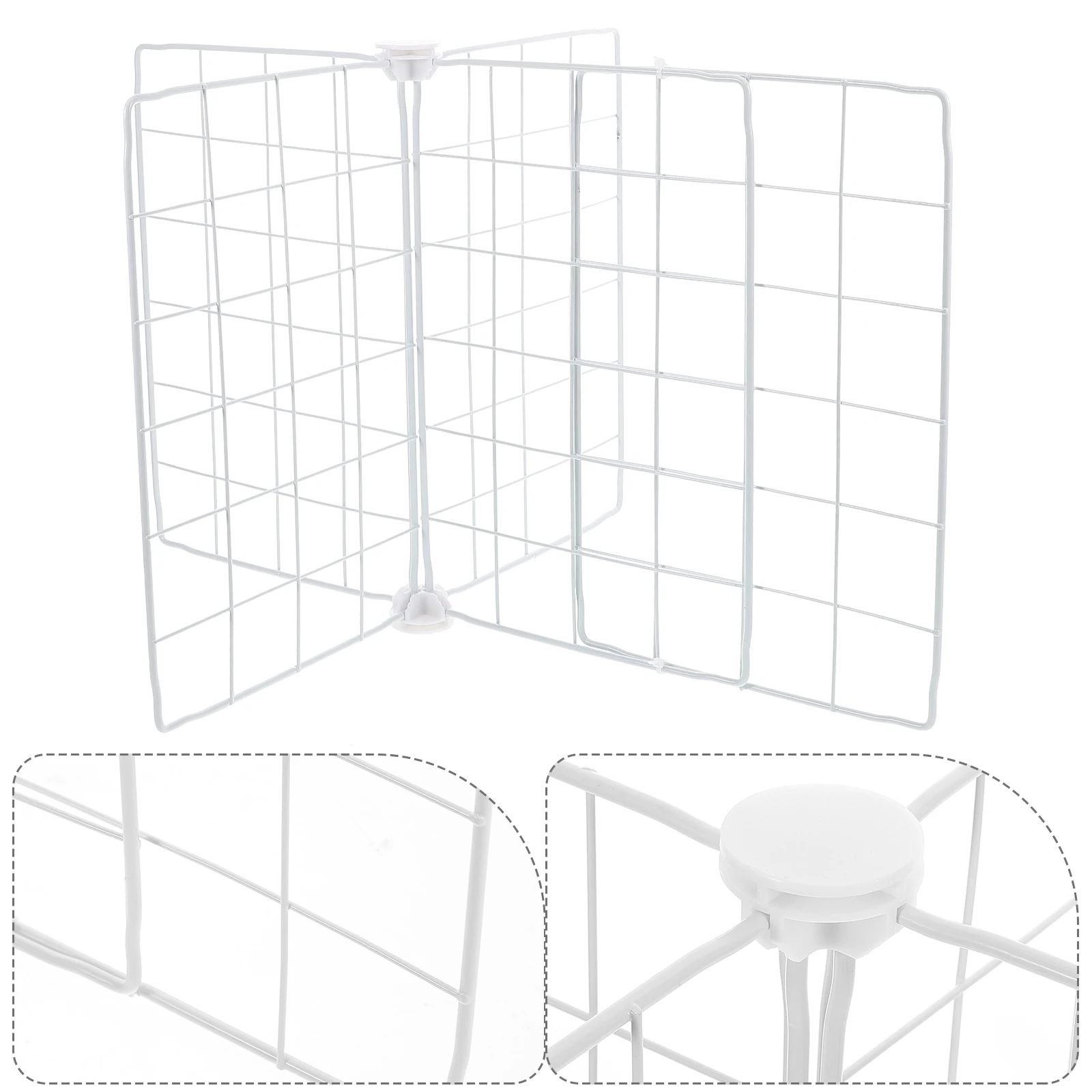 

Refrigerator Separator with Ventilation Grid Iron Fridge Divider for Freezer Compartment Flexible Shelving Adjustment for Neat