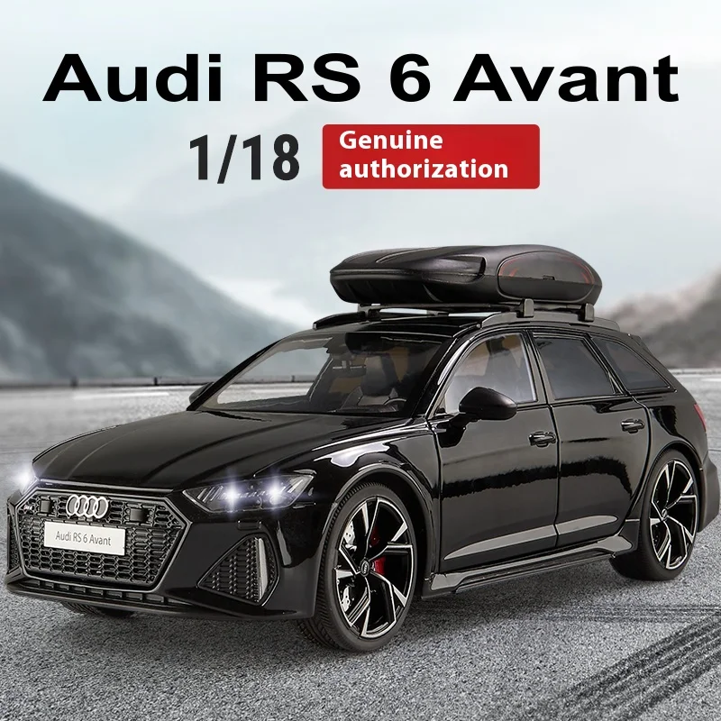 Grande 1:18 Audi RS6 Avant Stazione Carro In Lega di Metallo Pressofuso Modello di Auto Desktop Boutique Decor Collezione Modello di Hobby Regalo Per Il Ragazzo