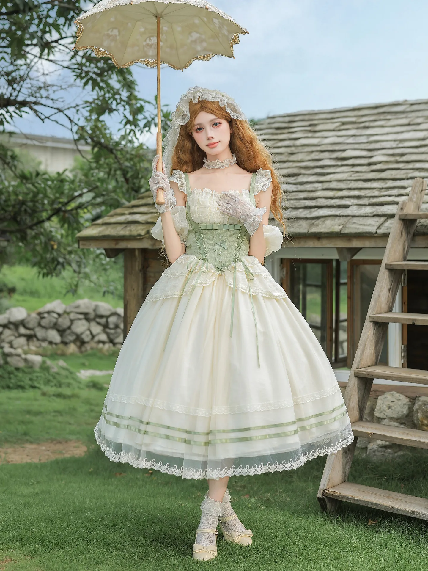 Süßes Lolita JSK-Kleid mit Kor – Spaghetti Strap Dress Bewertung und Preis