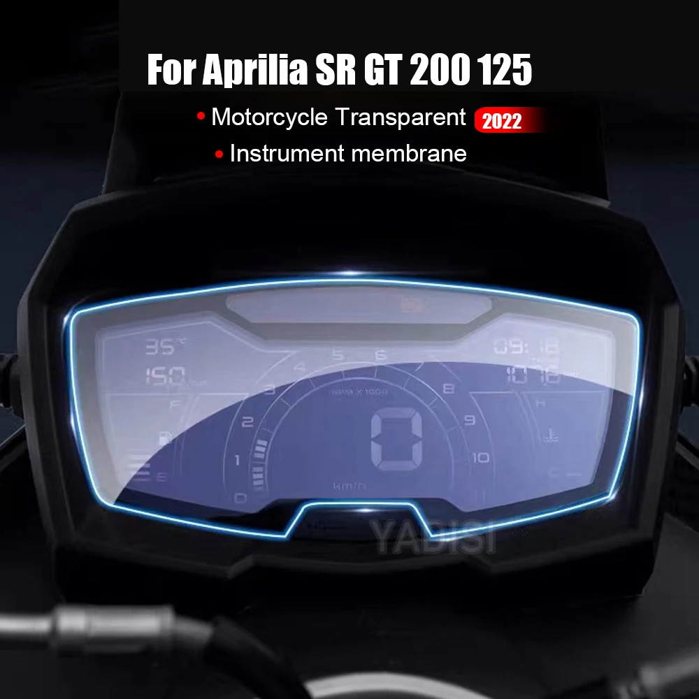 واقي شاشة لوحة القيادة ، غشاء واقي مضاد للخدش ، ملحقات Tuono ، مجموعة ، مناسب لـ Aprilia SR GT rr