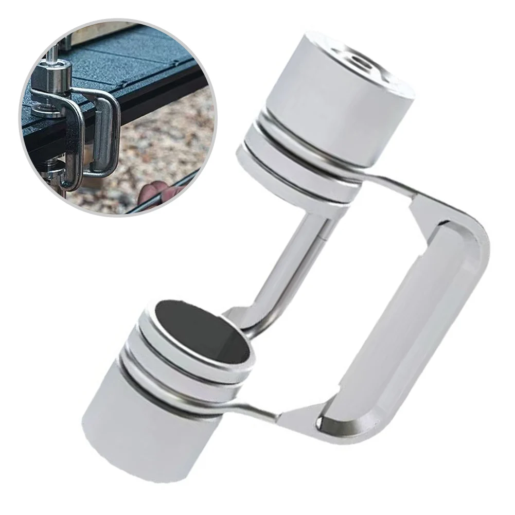 

Stainless Steel Retaining Clamp For IGT Table Camping Light Stand Desktop Clip Stainless Steel Retaining Clamp