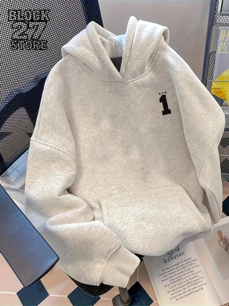 سترة رجالي غير رسمية بغطاء للرأس مطبوعة هندسية من القطن الخالص فضفاضة تناسب 2025 الأكثر مبيعًا للجنسين للخريف والشتاء ملابس الشارع الشهير موضة جديدة