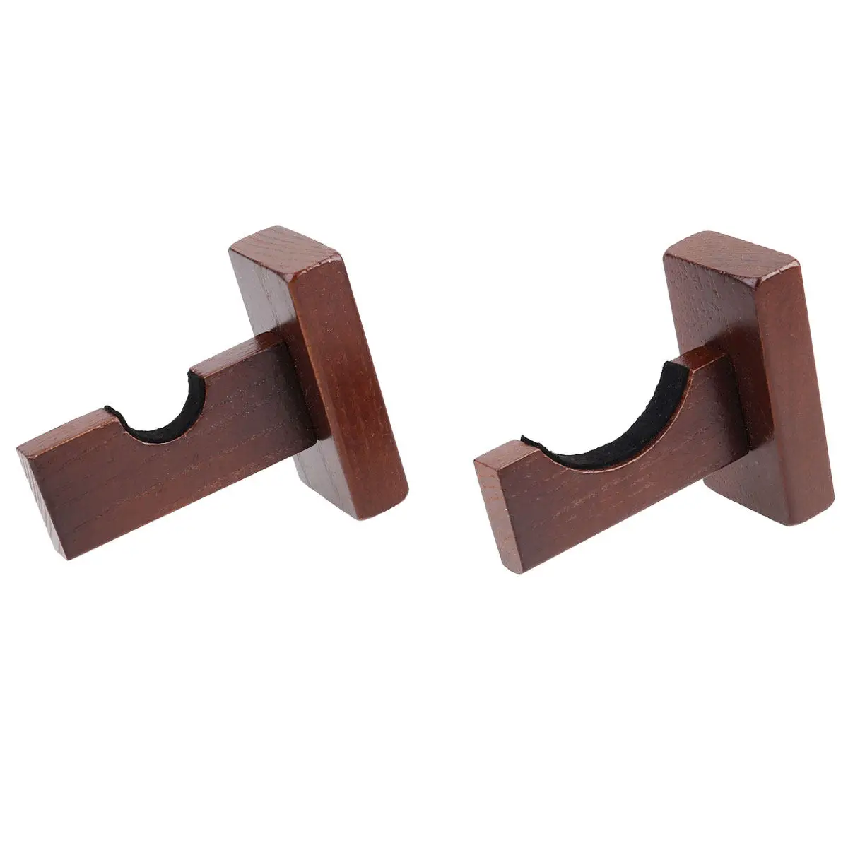 Baseball Bat Display Rack Wall Mounted Bamboo Holder Horizontal Display for Baseball Softball Hockey Stick Brown
