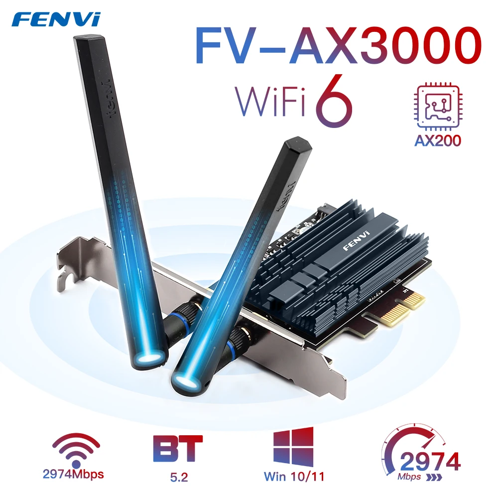 802.11AX 3000G/5 ГГц Wi-Fi адаптер для ПК с поддержкой Win10/11