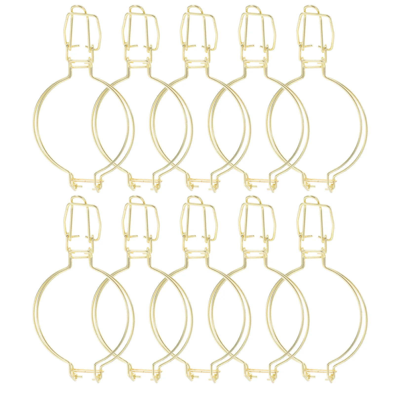 

10pcs Sealing Performance Buckle Steel Sealing Clips Glass Jars Airtight Buckle Metal Fastener Kitchen Storage Wire Lock