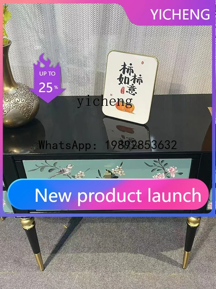 

10GZ French Vintage Style Chest of Drawers American Painted Wall Solid Wood Curio Cabinet