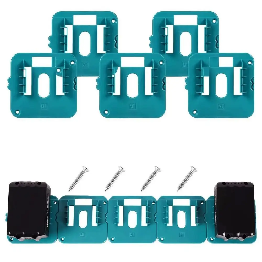 

Wall-mounted Battery Holder Connector Durable Easy To Use Battery Base 18V Li-ion Battery Wear-resistant Battery Base Bracket