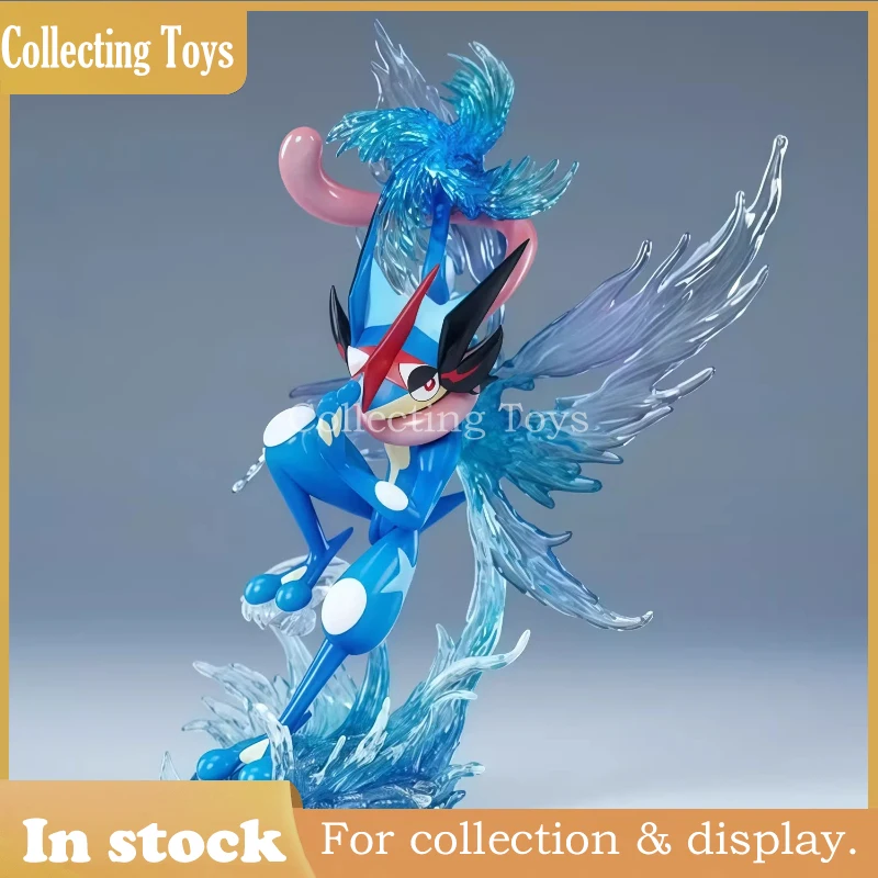 

In Stock PokéMon Pre-Sale Pokemon Four-Leaf Clover Greninja Gk Model Statue Collectible Desktop Auto Decoration Gift For Boy Toy