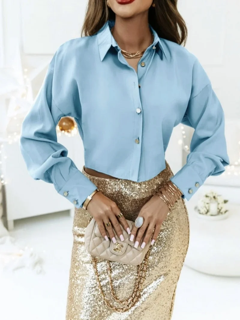 Elegante casual blusa de verão solto ajuste manga curta plissado camiseta cor sólida chique topo simples streetwear todos os jogos das mulheres