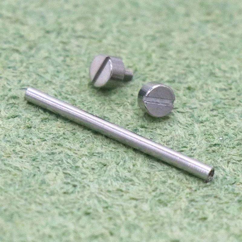 Reloj con accesorios de acero inoxidable con pasador fijo, todo de acero