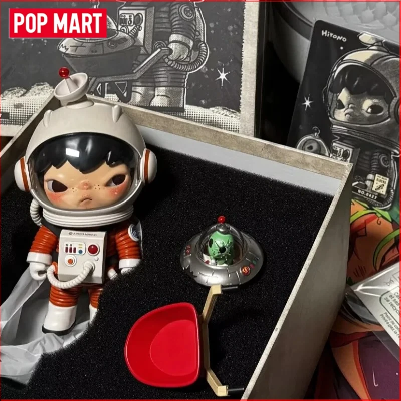 

POP MART Hirono Search for Aliens Figurine Series Anime Figure Blind Box Home Decor Surprise Mystery Box Dolls Girls Gift