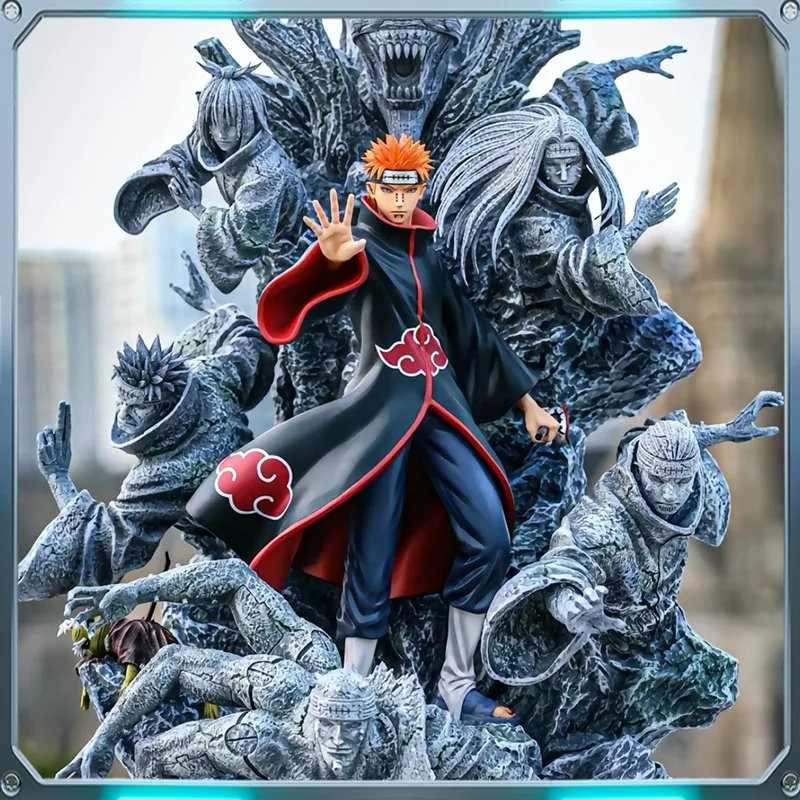 

26cm Anime Naruto Shippuden Figures GK Pain Action Figures PVC Model Collection Akatsuki Naruto Statue PVC Model Collection Toy