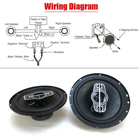 6.5 इंच 880W(2*440W) 4 वे यूनिवर्सल कार कोएक्सियल ऑटो म्यूजिक स्टीरियो फुल रेंज फ्रीक्वेंसी हाईफ़ी स्पीकर नॉन-डिस्ट्रक्टिव इंस्टॉलेशन 10 best sales 6.5 स्पीकर - №1