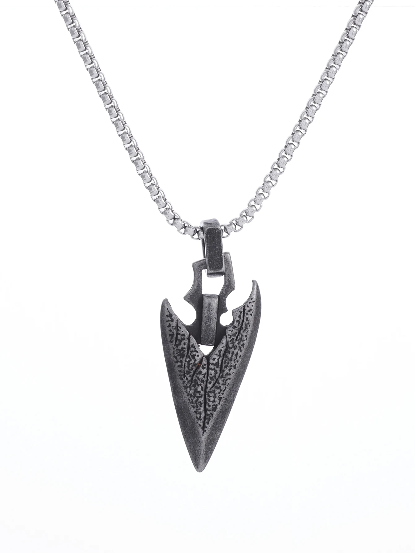 Norse Mythology Celtic Weapons Spear Head Pendant Ancient Silver color Necklace for Men Retro Punk Hip Hop Trend Jewelry