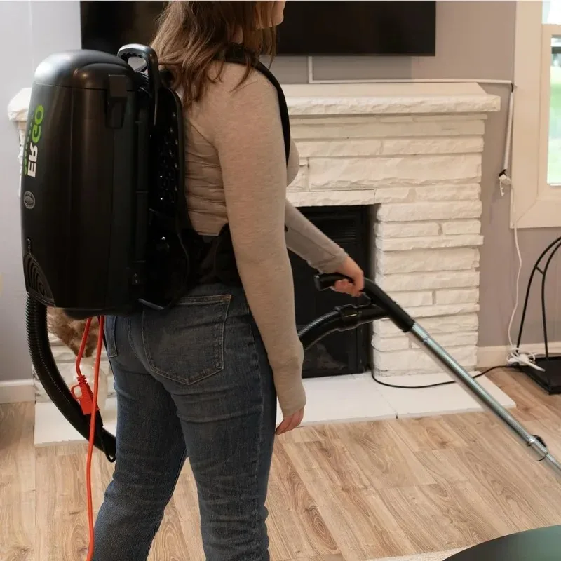 Furniture. مكنسة كهربائية مريحة على الظهر، حزمة ممتازة مع 10 مرشحات فلتر HEPA سعة 8 لتر، مكنسة كهربائية صغيرة محمولة بقدرة 1400 وات