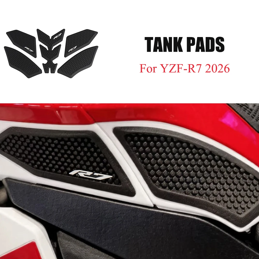 For Yamaha YZF-R7 YZFR7 YZF R7 Motorcycle Tank Pad Side Knee Grip Protector Sticker 2026 Fuel Tank Rubber Decal Accessories