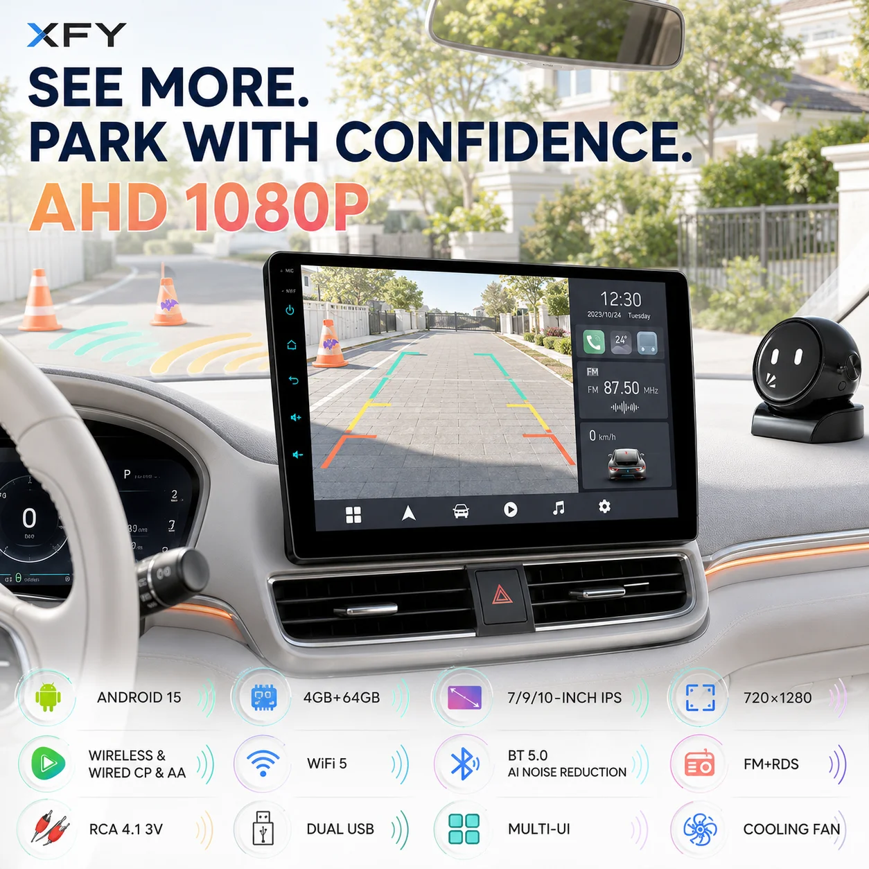 7/9/10 inch Universal Android 15 Car Radio 64G Autoradio android 2 Din Car Radio GPS BT Central Multimedia Smart car systems NEW